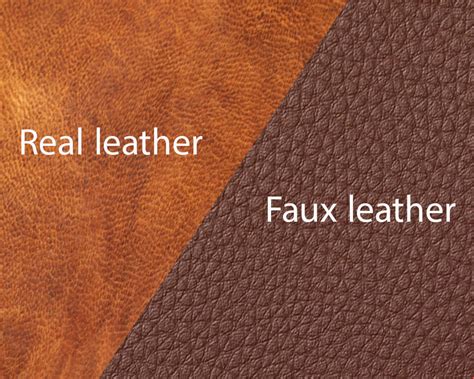 difference between real leather and faux.